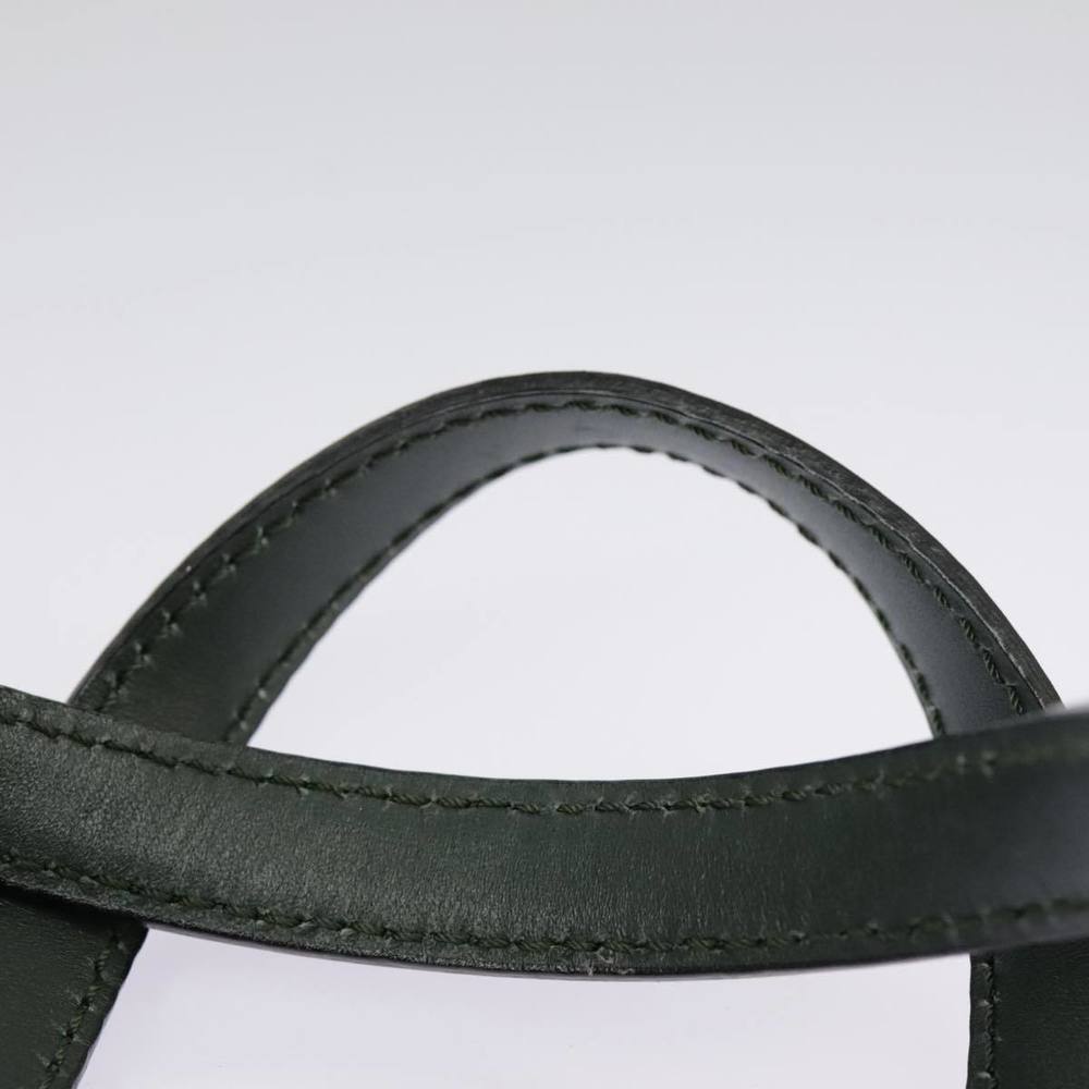 Celine C Macadam Canvas Hand Bag Gray Gold Auth 9… - image 8